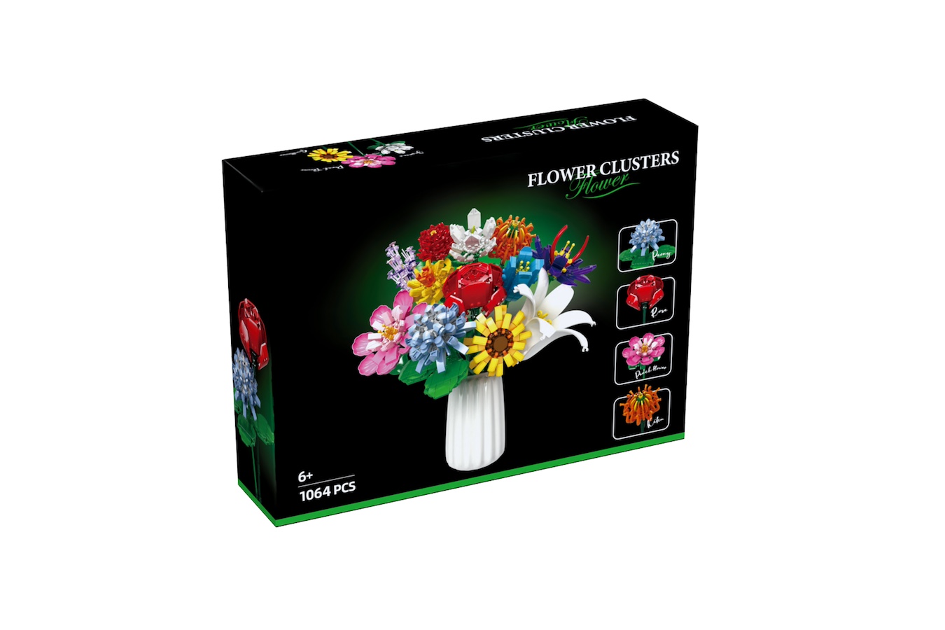 ZAAK. Eternal Flowers 1660 Bouwstenen Bloemenboeket - Niet Compitabel Met Lego Kunst Bloemen Voor Volwassenen