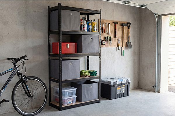 Metalen opbergrek met 4 opbergdozen - Feel Furnitu