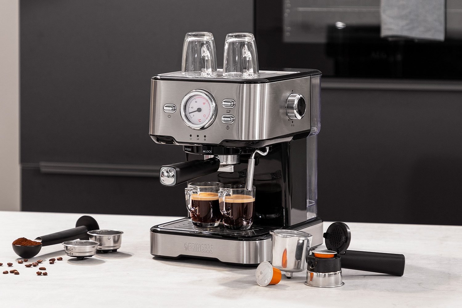 Espressomachine met ESE-adapter - Princess