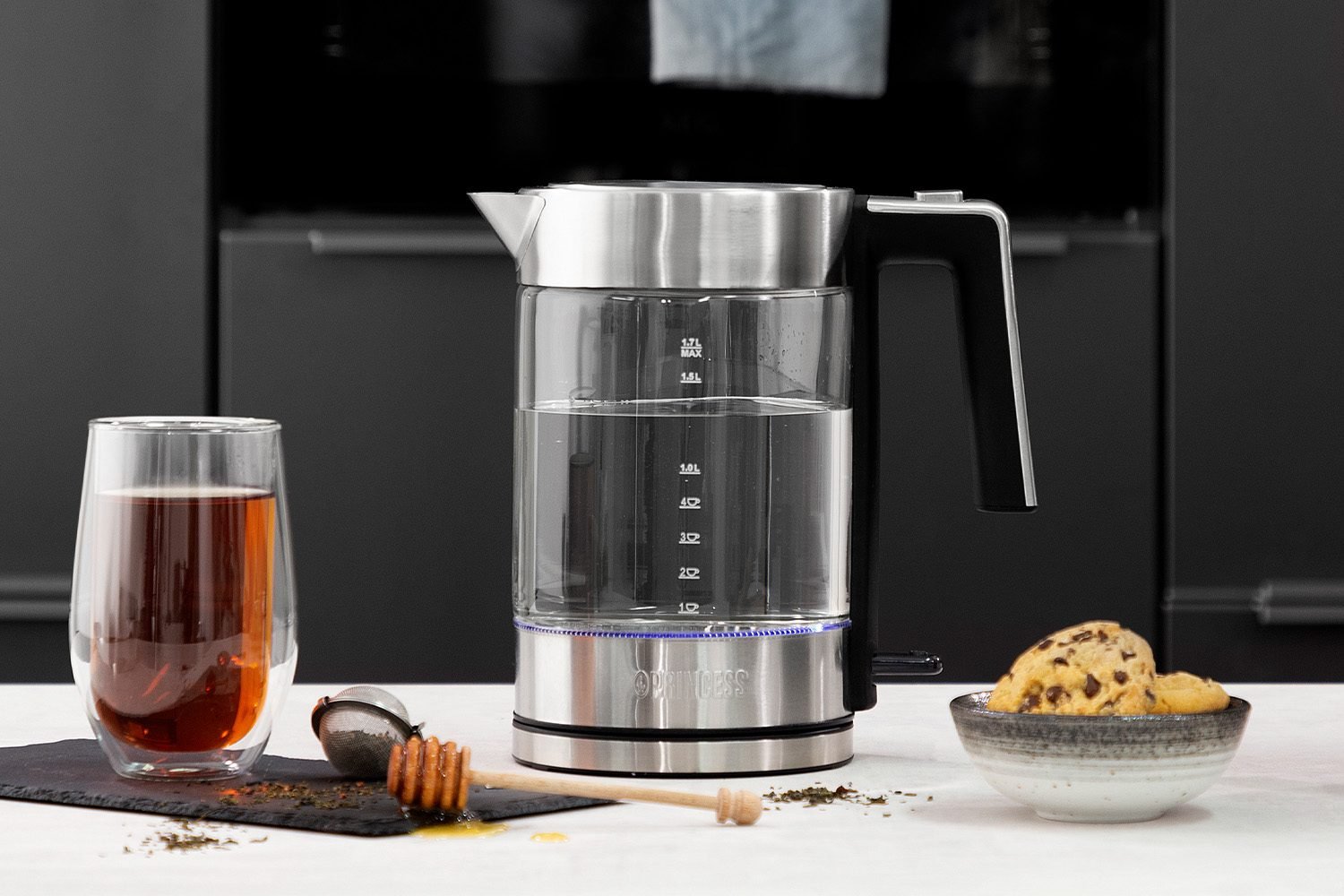 Glazen waterkoker London 1,7 l - Princess