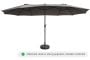 Dubbele parasol met hoes thumbnail