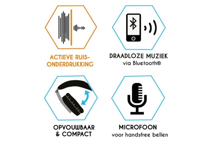 Draadloze over-ear hoofdtelefoon Stereoboomm