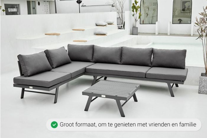 Loungeset met zonnebed Modica