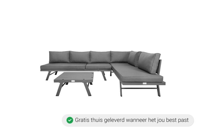 Loungeset met zonnebed Modica