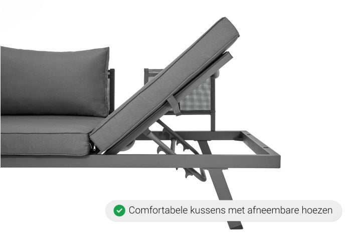 Loungeset met zonnebed Modica