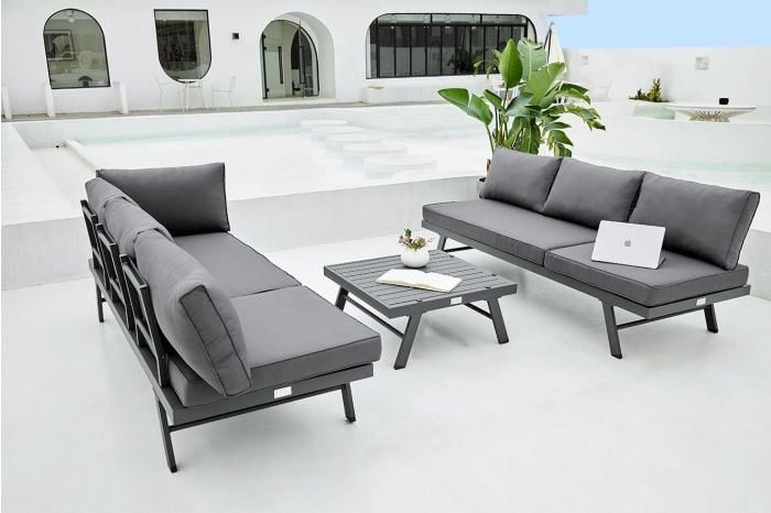 Loungeset met zonnebed Modica