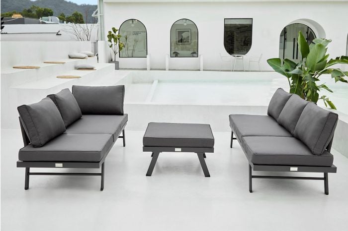 Loungeset met zonnebed Modica