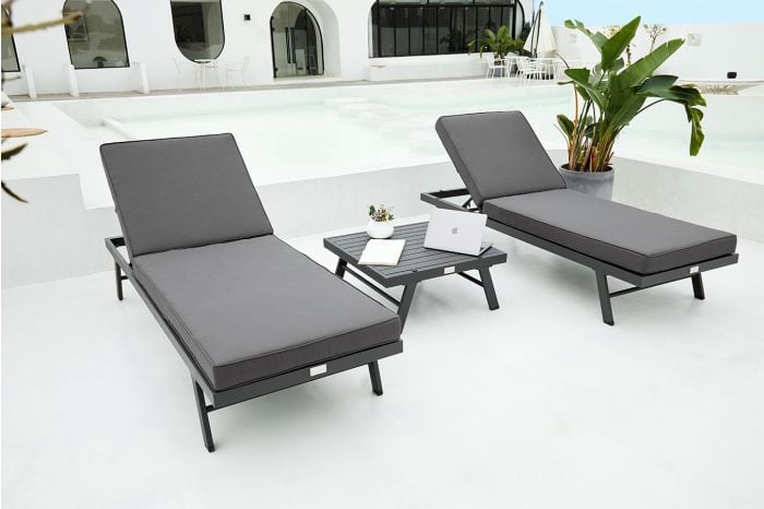 Loungeset met zonnebed Modica