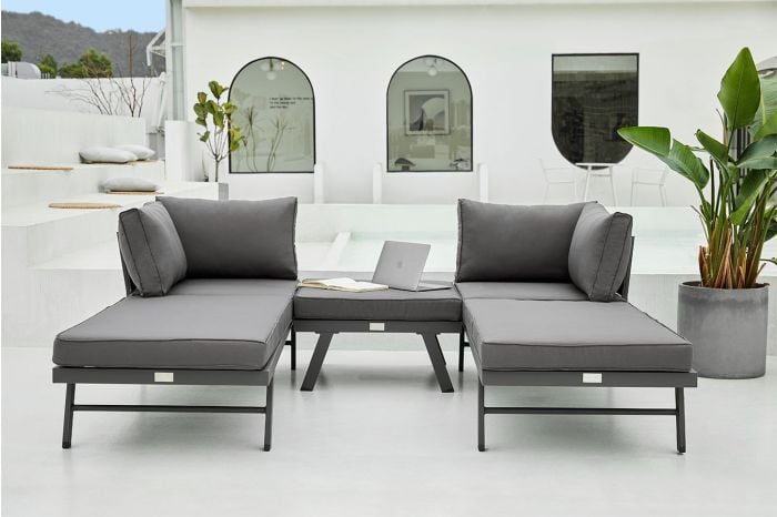 Loungeset met zonnebed Modica