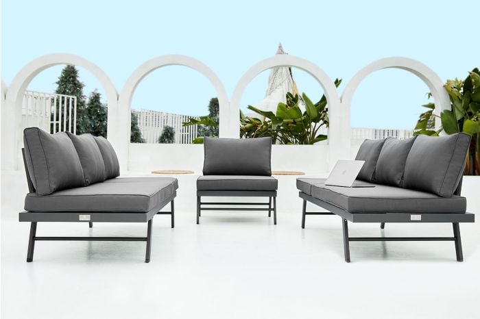 Loungeset met zonnebed Modica