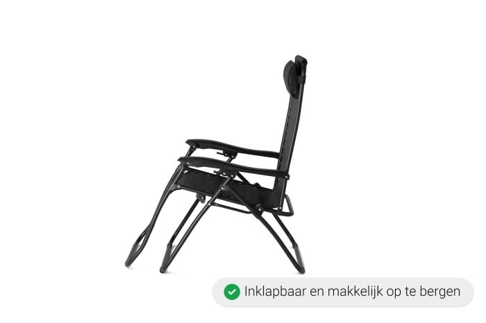 Comfortabele ligstoel met kussen