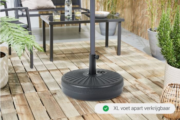 Dubbele parasol met hoes