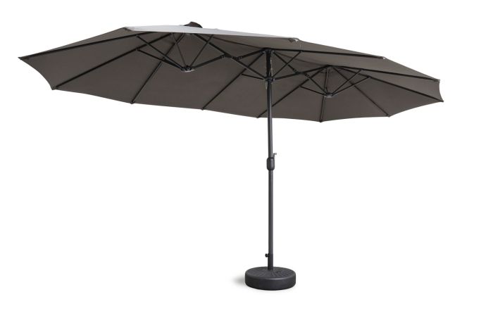 Dubbele parasol met hoes