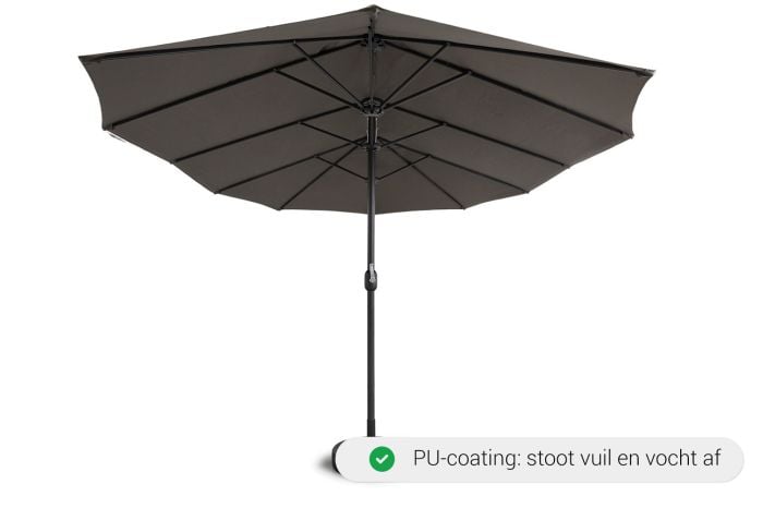 Dubbele parasol met hoes