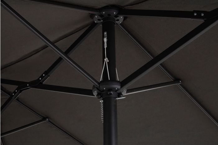 Dubbele parasol met hoes