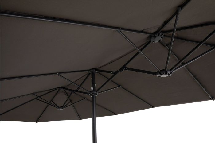 Dubbele parasol met hoes