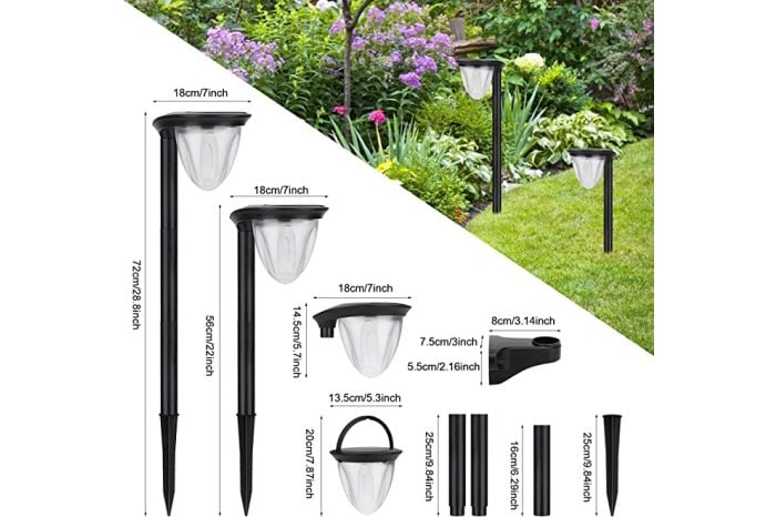 Solar tuinlampen met verschillende lichtsterktes
