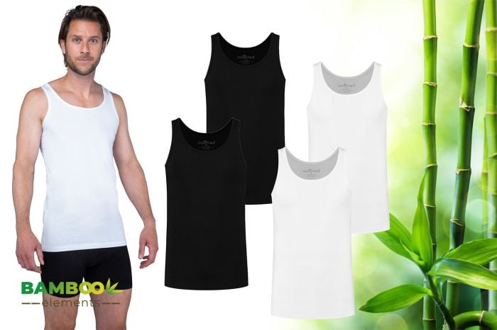 2 onderhemden voor heren – Bamboo Elements 2 onderhemden voor heren – Bamboo Elements