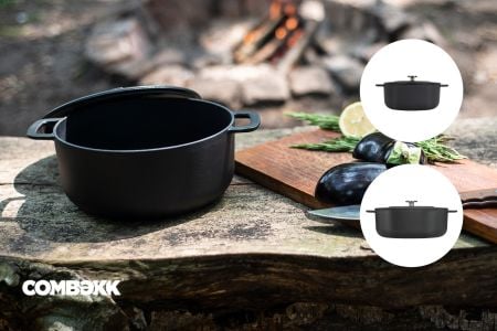 Gietijzeren Dutch Oven braadpan met deksel Sous-Chef - COMBEKK