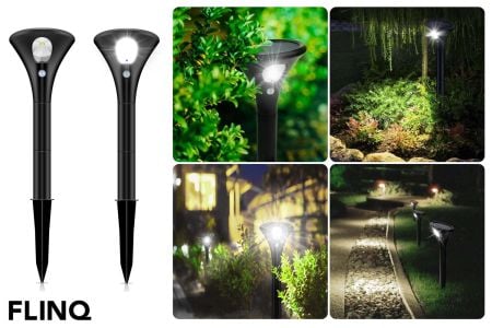 Set van 2 solar tuinlampen Spike - FlinQ