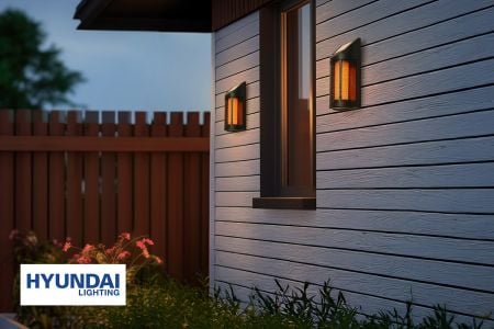 Set van 2 solar wandlampen – Hyundai Lighting