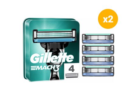 8 Gillette MACH3 scheermesjes 