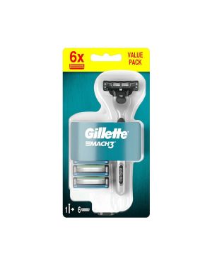 Gillette MACH3 scheersysteem met 6 mesjes 