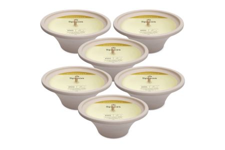 Set van 6 citronella buitenkaarsen in terracottaschaal