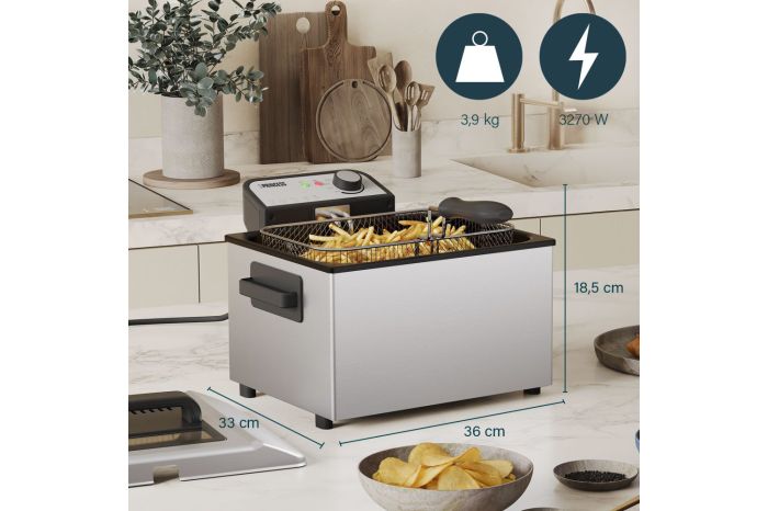 Friteuses commerciales Friteuse électrique Simple 2500 W, friteuse