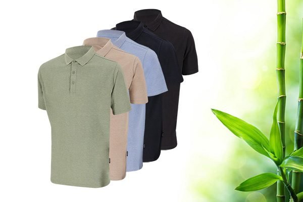 Polo voor heren met korte mouwen - Bamboo Elements