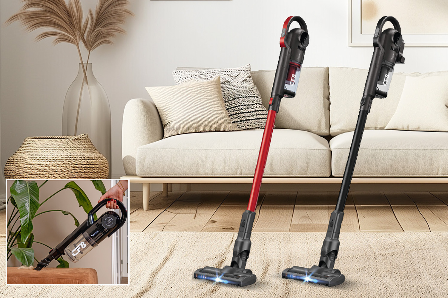 Draadloze steelstofzuiger CF8 – TurboTronic