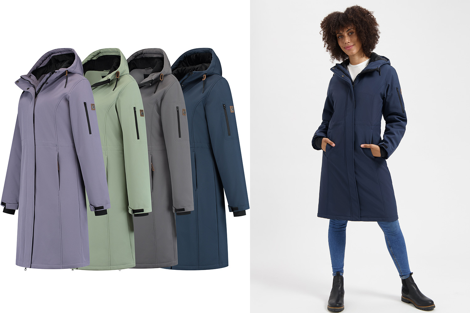 Waterdichte damesjas in softshell Uvana