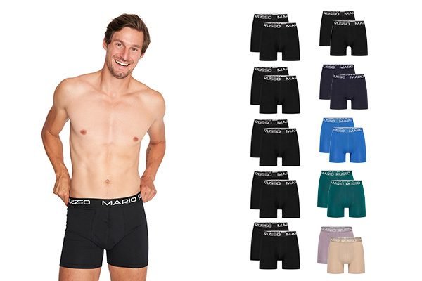 10 boxershorts voor heren - Mario Russo