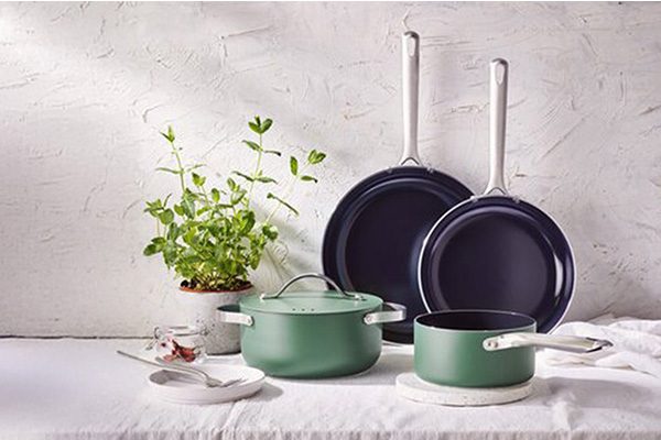 Set van steelpan, kookpot en 2 braadpannen Mobi - 