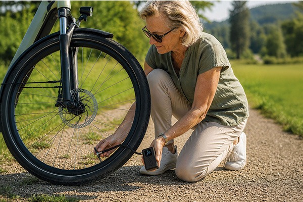 Ultracompacte elektrische fietspomp AirGo – Flin