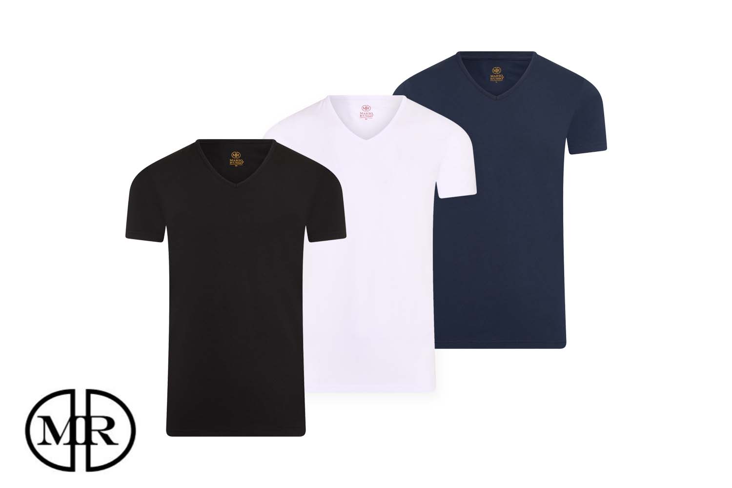 H&M V-hals shirt zwart casual uitstraling Mode Shirts V-hals shirts 