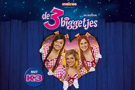 De Musical 'De 3 Biggetjes' met K3 is terug!