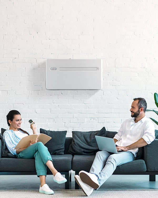Stille, compacte airco zonder buitenunit
